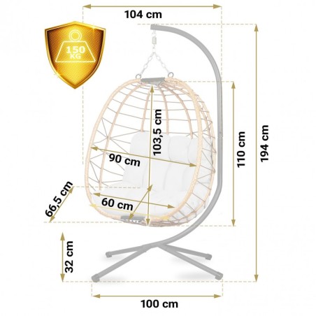 Tihuana pruun ripptool aeda + hallid padjad | FreshDesign.ee