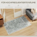 Moodne pestav elutoa vaip 150 × 80 cm, tumehall