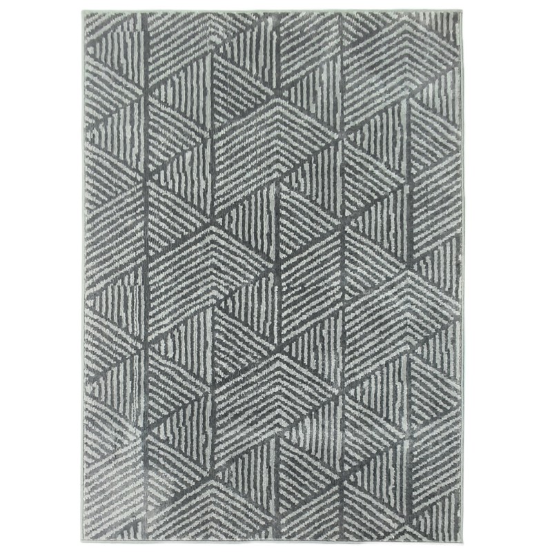 Moodne pestav elutoa vaip 150 × 80 cm, tumehall