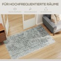 Moodne pestav elutoa vaip 150 × 80 cm, tumehall