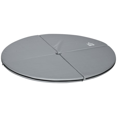 5 cm paksune ümmargune plastmatt postitantsuks, helehall