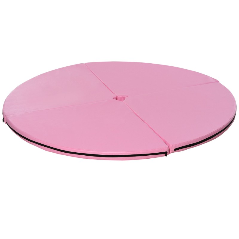 Ümmargune 5 cm paksune plastikmatt postitantsuks, roosa