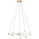 LED-laevalgusti 50 W, 5 reguleeritava valgustoruga, kuldne-valge