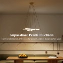 LED-laevalgusti 50 W, 5 reguleeritava valgustoruga, kuldne-valge
