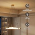 LED-laevalgusti 50 W, 5 reguleeritava valgustoruga, kuldne-valge