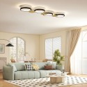 LED-laevalgusti 38 W, puldiga, 3000–6500 K, must-kuldne