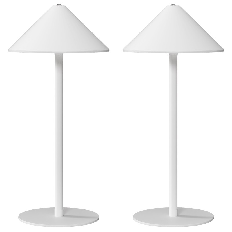 Laetav LED-laualamp USB-kaabli ja puutelülitiga, valge