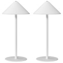 Laetav LED-laualamp USB-kaabli ja puutelülitiga, valge