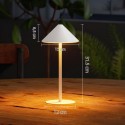 Laetav LED-laualamp USB-kaabli ja puutelülitiga, valge