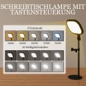 LED-laualamp 10 hämardusastme ja 5 värvi mälufunktsiooniga, must