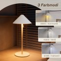 Laetav LED-laualamp USB-kaabli ja puutelülitiga, valge