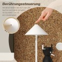 Laetav LED-laualamp USB-kaabli ja puutelülitiga, valge