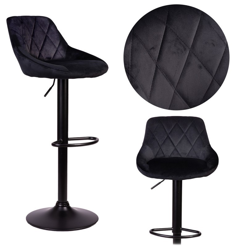 Baaritool nerra seljatoega, must musta alusega | FreshDesign.ee