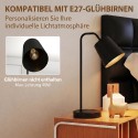 Kahe USB-A ja USB-C ühendusega laualambi komplekt, must