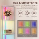 Reguleeritava heledusega LED-põrandalamp riiuli ja RGB-valgusega