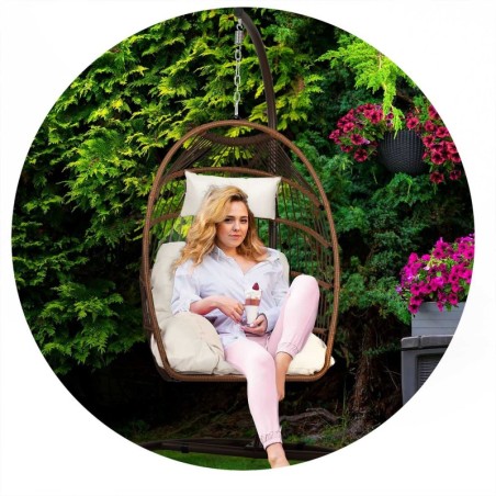 Luisiana pruun ripptool aeda + beežid padjad | FreshDesign.ee