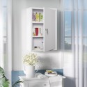 Lukustatav metallist ravimikapp 3 riiuliga, 40 × 18 × 60 cm, valge