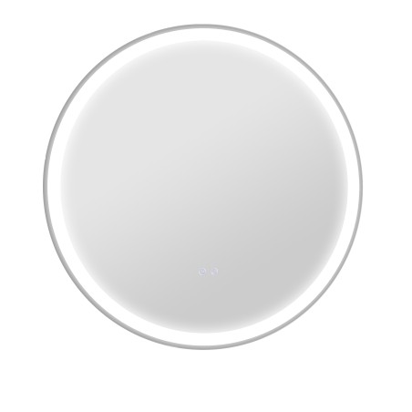 Ümmargune LED-valgustusega vannitoapeegel puutefunktsiooni ja uduvastase funktsiooniga, 60 × 60 cm