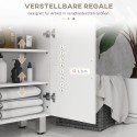 Vannitoakapp 2 sahtli ja reguleeritava riiuliga, puit, valge