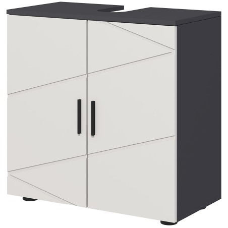 Valamu aluskapp 2 tasandiga, puit, helehall