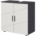 Valamu aluskapp 2 tasandiga, puit, helehall
