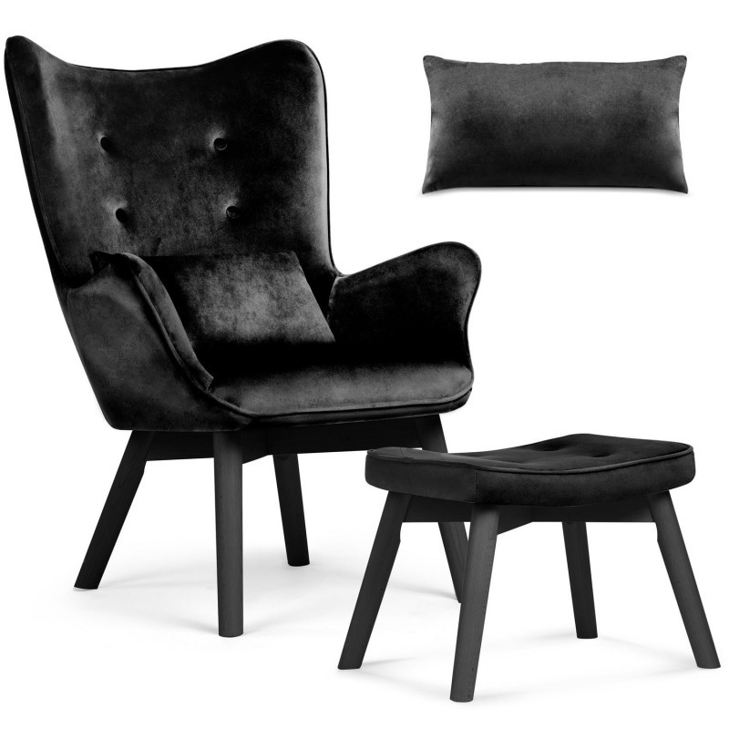 Jalatoega tugitool Sofotel Norse Black | FreshDesign.ee