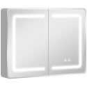 LED-valgustusega vannitoa peegelkapp 60 × 80 cm, uduvastane, hämardatav