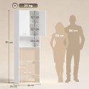 Pesumasina kohale paigaldatav vannitoakapp 2 uksega, valge