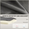 Retrostiilis kahekohaline diivan puidust jalgadega, 117 × 56,5 × 77 cm, tumehall