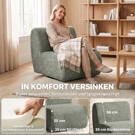 Pööratav šenillkattega tugitool laia istmega, hall