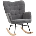 Retrostiilis täispuidust kiiktool, 98 × 71 × 101 cm, tumehall