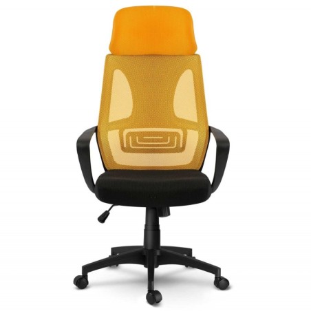 Mikrovõrgust kontoritool Praga - kollane | FreshDesign.ee