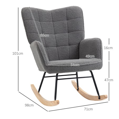 Retrostiilis täispuidust kiiktool, 98 × 71 × 101 cm, tumehall