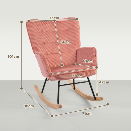 Roosa polüesterkattega kiiktool, kandevõime kuni 120 kg