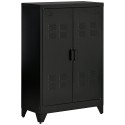 Metallist dokumendikapp magnetiliste lamellustega, must, 75 × 33 × 110 cm