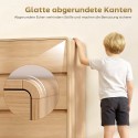 100 cm naturaalpuidust puhvetkapp 6 sahtliga