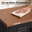 Terasest puhvetkapp 2 ukse ja reguleeritava riiuliga, 80 × 40 × 80 cm, must