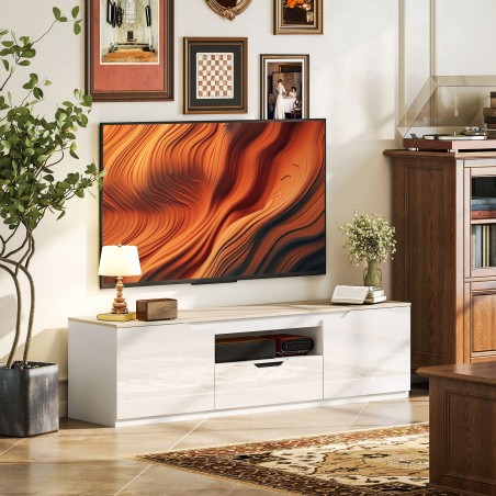 Kõrgläikega TV-alus kuni 65-tollisele telerile, 160 × 38 × 43 cm
