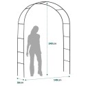 Aia taimetugi pergola kaar 240 cm, must | FreshDesign.ee
