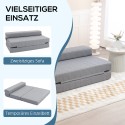 Kokkupandav tugitoolvoodi külalistele, kuni 250 kg, hall