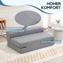 Kokkupandav tugitoolvoodi külalistele, kuni 250 kg, hall