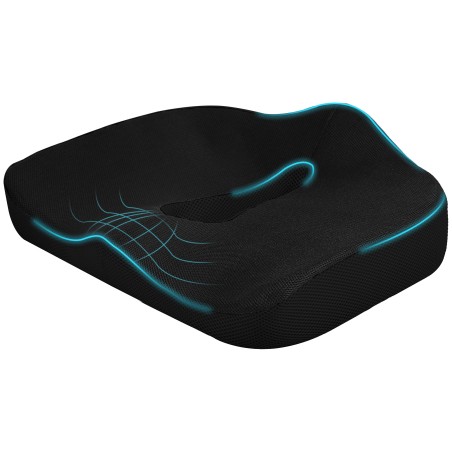 Ergonoomiline istmepadi hingava ja libisemiskindla kattega, 44 × 39 × 13 cm, must
