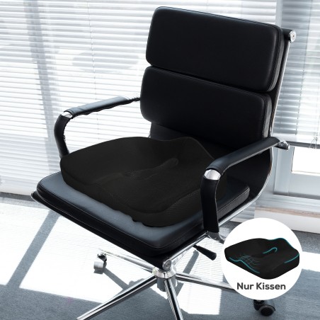 Ergonoomiline istmepadi hingava ja libisemiskindla kattega, 44 × 39 × 13 cm, must