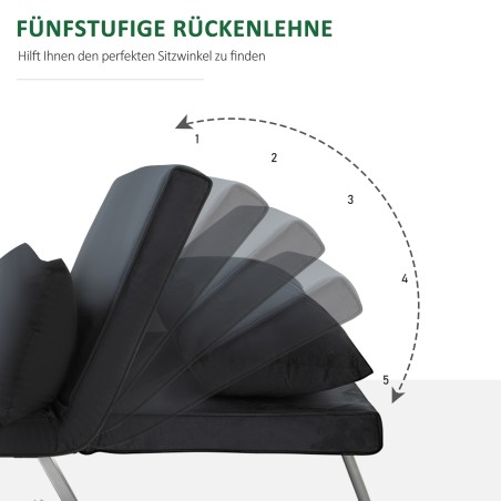 3-ühes must diivanvoodi külalistevoodiks ja tugitooliks, patjadega