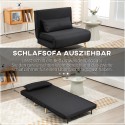 Voodifunktsiooniga lõõgastustool ühele, kuni 120 kg, must, 94 × 78 × 80 cm