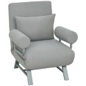 Magamistool, muudetav külalistevoodiks, ergonoomiline, helehall