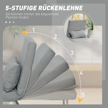 Magamistool, muudetav külalistevoodiks, ergonoomiline, helehall