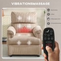 Vibratsioonirežiimidega massaažitool, soojendus- ja mälufunktsiooniga, pruun