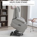 Massaažitool püstitõusmise abiga, 8 vibratsioonipunkti, hall