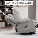 Massaažitool püstitõusmise abiga, 8 vibratsioonipunkti, hall